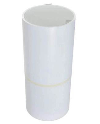AA3105 14&quot;in X 50'feet Blanco/blanco Color de Rollo de lavado de rosca pre-pintado de aluminio recubrimiento bobina utilizada para la fabricación de canaletas de aluminio