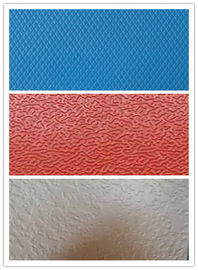 Hoja de aluminio revestida texturizada del color superficial de la aleación 1050 para el gabinete del kitsch