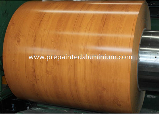 Aleación de aluminio 3105 H24 Patrón de madera PPAL Color recubrido bobina de aluminio pre-pintado Aluminio para techos y paredes