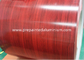 AA3003 3015 H24 Grano de madera templada de aluminio recubierto de color bobina de aluminio recubierto de PVDF para la producción techos