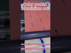 AA3003 H24 0,5 mm espesor 1000 mm anchura bobina de aluminio recubierta de color para la decoración de edificios