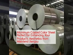 Hoja de color recubierta de aluminio perfecta para mejorar la estética de su producto de Jiangsu continental