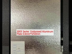 Placas de aluminio en relieve de la serie 3003 0,6 mm*1250 mm
