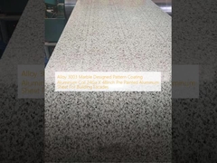 Aleación 3003 de mármol con diseño de patrón de revestimiento de bobina de aluminio 24 Ga X 48 pulgadas de chapa de aluminio pre pintada para fachadas de edificios