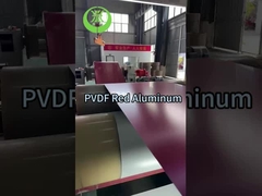 PVDF de aluminio rojo