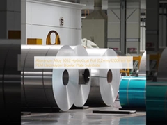 Lámina de aleación de aluminio 5052 HydroCoat (0,2 mm/1200 mm) para sustrato de placa bipolar de electrolizador PEM