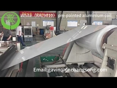 Círculo de aluminio pre-pintado de color blanco (RAL9010)