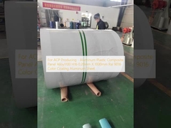 Para Producción de ACP - Panel Compuesto de Aluminio y Plástico Aleación 1100 H16 0.20mm X 1000mm Chapa de Aluminio con Recubrimiento de Color Ral 9016