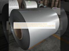 Aleación de aluminio 1100 láminas de aluminio anodizado (1,2–2,0 mm) con revestimiento anodizado coloreado para decoración de muros cortina