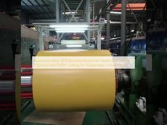 Hoja de aluminio cepillado de aleación de aluminio 1050 (0,6–1,2 mm × 1150 mm) con revestimiento de PVDF para paneles de techo suspendido