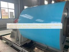 El color constructivo de la aleación 1060 H24 de la decoración cubrió la hoja de aluminio producción del panel compuesto de aluminio de 0,32 x de 914m m Ral 9016