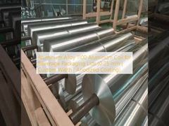 Bobina de aluminio de aleación de aluminio 1100 para tapas de envases de bebidas (0,25 mm | Ancho personalizado | Recubrimiento anodizado)