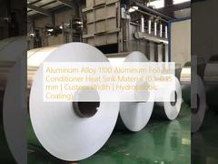 Material del disipador de calor del aire acondicionado de papel de aluminio de aleación de aluminio 1100 (0,1–0,15 mm | Ancho personalizado | Revestimiento hidrofóbico)