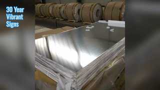 Placa de aluminio de señalización de 30 años Color RAL