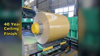Bobina de techo de aluminio con acabado de 40 años.