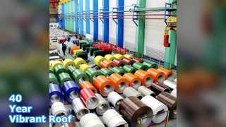 Bobina de aluminio PVDF de paneles de techo de 40 años