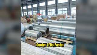 Solución de disipador de calor LED con bobina de aluminio 1060