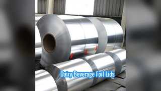 Papel de aluminio de calidad profesional para tapas de bebidas lácteas
