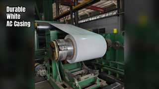 Bobina de aluminio para unidades de aire acondicionado con revestimiento blanco duradero