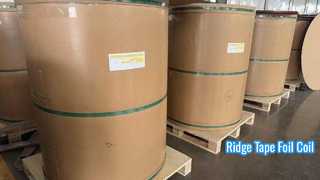 Bobina de lámina de cinta de cresta, aluminio prepintado ancho de 0,10 mm y 45 mm