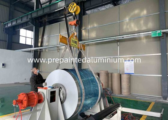 La anchura del grueso .027 15 pulgadas de bobina de aluminio revestida para fabrica los canales