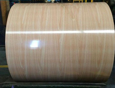 3105 Patrón de madera de aleación PPAL bobina de aluminio recubierta de color para techos y paredes