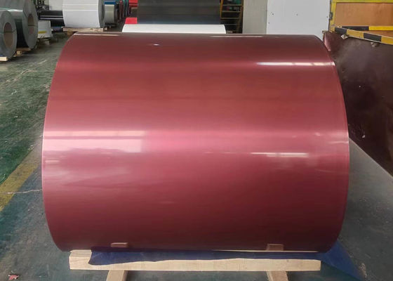 Capa de aluminio prepintada con bobina de aluminio prepintada por el proceso de recubrimiento de bobina para edificios expuestos exteriores