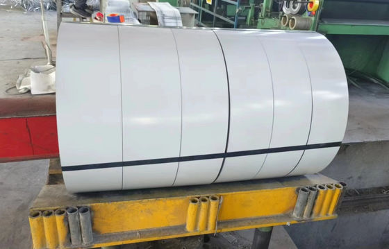 Aleación 3003 1.00mm Espeso de aluminio pre-pintado de banda de aluminio de color blanco brillante de alta bobina de aluminio utilizado para la fabricación de cartas de canal