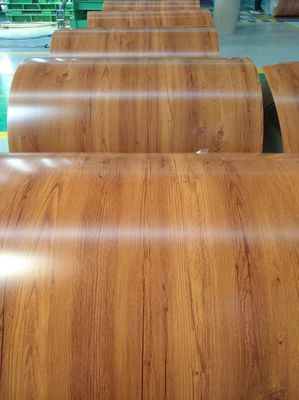 Apariencia similar a la madera bobina de aluminio prepintada para materiales de construcción