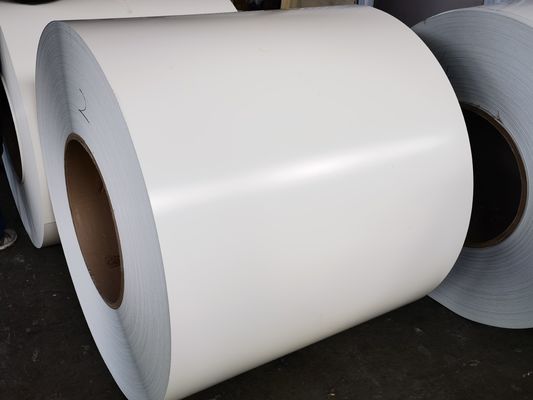 Revestimiento de poliéster de acabado mate de larga duración bobina de aluminio recubierta de color para exteriores