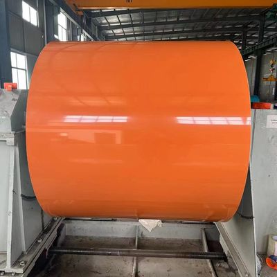 Corota de aluminio recubierta de color naranja para la producción Techo y pared de fachada