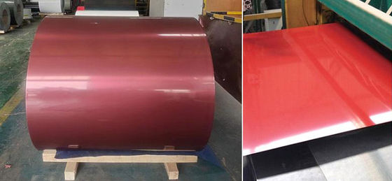 A1060 bobina de aluminio recubierta de colores personalizados de 0,5 mm a 1000 mm