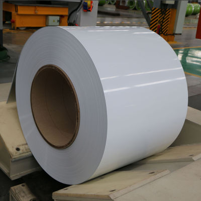 AA3003/1.3mm 1250mm bobina de aluminio pre-pintada blanca para decoración de interiores