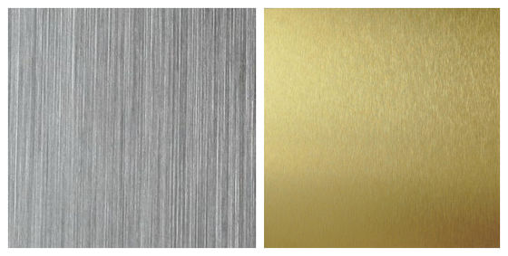 Bobina de aluminio de color con acabado de línea fina, aleación 3105, 0,55 mm, lámina de aluminio prelacada para panel de decoración de superficies de armarios
