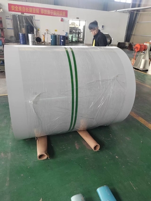 Para la producción de ACP - Panel compuesto de aluminio plástico de aleación H161050 0,20 mm X 1000 mm Ral 9016 hoja de aluminio de recubrimiento de color
