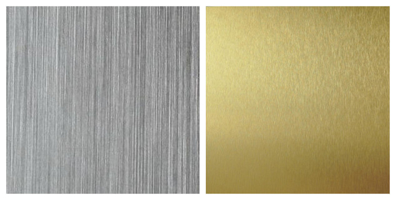 Bobina de aluminio prelacada con tratamiento superficial cepillado AA1060