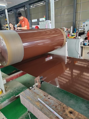 Bobina de aluminio prelacada AA3003 H24 1.5MM para lámparas y energía solar