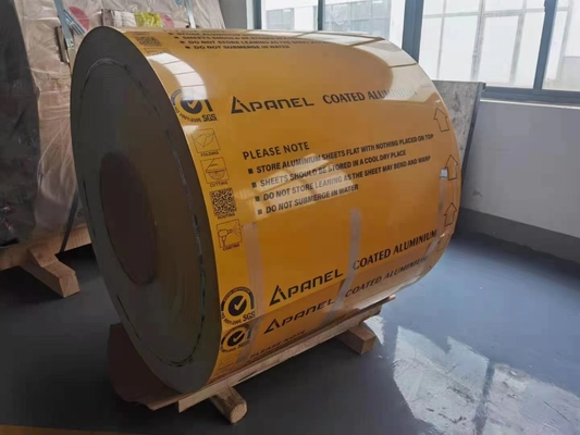 AA5052 H38 bobina de aluminio prepintada de 1,5 mm para aplicaciones de tránsito ferroviario