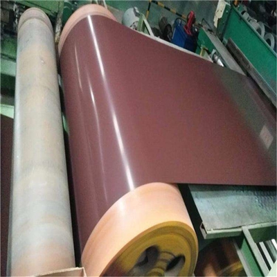 Aloy3105 0.28 mm de espesor de 133 mm de ancho Pintura anti-rastrillo Franja de aluminio prefirente para la cortina de la puerta del obturador.