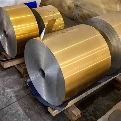 8011 O 0.1mm Lámina de aluminio lateral pintada duradera para la producción de bandejas de horneado