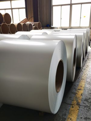 Alloy 3105 H24 Temper 0.96mm Thickness White Color Coated Aluminum Sheets For Building Exterior Panel