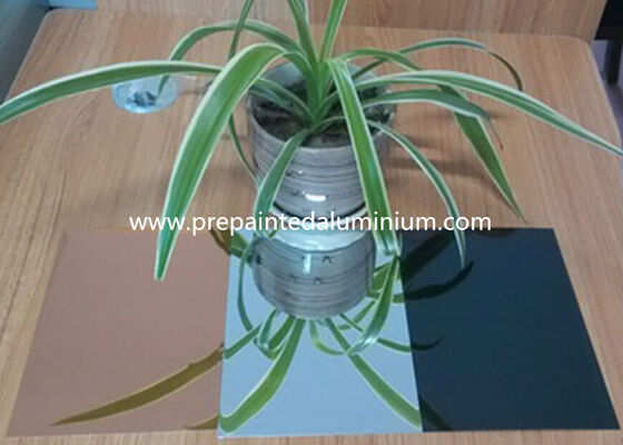 86% aleación reflectante de alto brillo 1085 espesor 0,50mm acabado espejo hoja de aluminio Color dorado utilizado para Panel de decoración del hogar