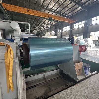 0.10mm espesor 45mm anchura bobina de papel de aluminio prepintado para cinta de ventilación de arista rodante