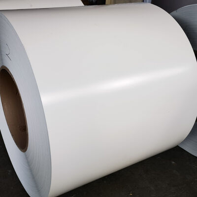 PE White Pre Painted Aluminum Coil 11 7/8'' .027'' for production Gutters