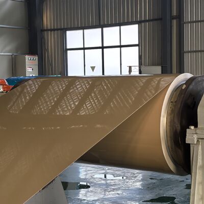 Hoja de aluminio recubierta de color para techos aleación 3105 PPG pintura Kynar PVDF gris mate Ral 7046 bobina pre pintada 0,05 pulgadas de espesor 49 pulgadas de ancho