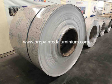 Patrón de piedra Decorativo de 1 mm de espesor prepintado bobina de aluminio utilizada en la construcción