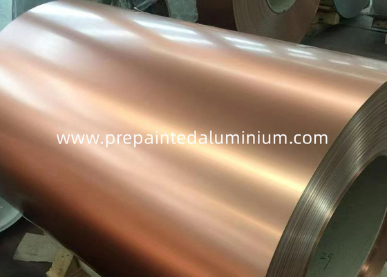 PE / PVDF / SMP Prepintado de aluminio de bobina de aluminio decorativo de la hoja de aluminio para el techo del almacén